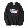 Maglietta Bianca Vintage con Logo Bandiera Budweiser Kv10809 Maniche Lunghe Top Morbido Lavato Vintage per Uso Quotidiano Grafica alla Moda