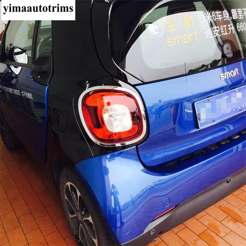 Front Rear Fog Lamp / Window Wiper / Side Air Vent Outlet Leaf Broad Cover Trim ABS Accessories For Smart 453 Fortwo 2015 -