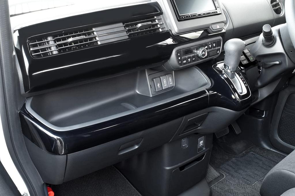 SecondStage Honda Instrument Panel Line Panel for Auto Parking Brake Vehicles Piano Black H043BLK N-BOX (JF3/JF4)