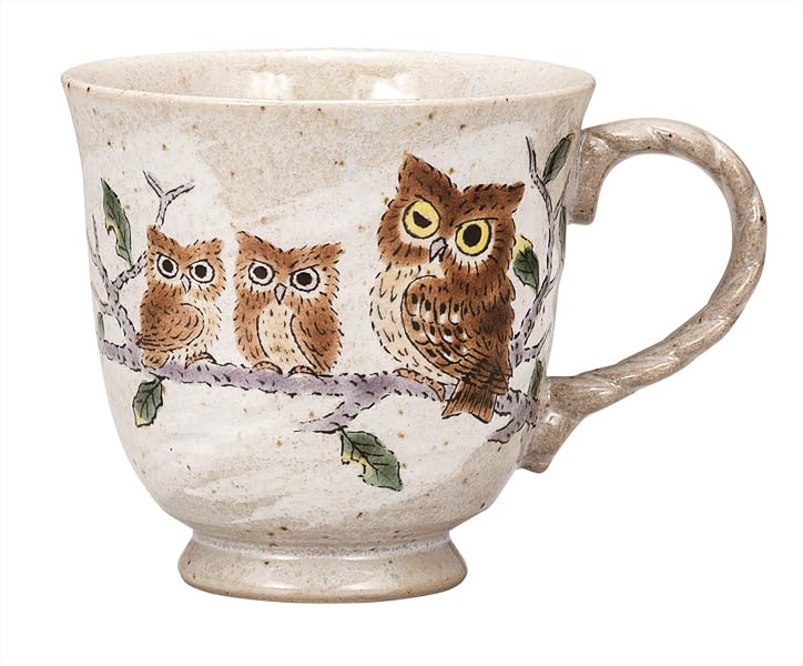 

Kutani Ware Iwataya Mug - Owl K9-922