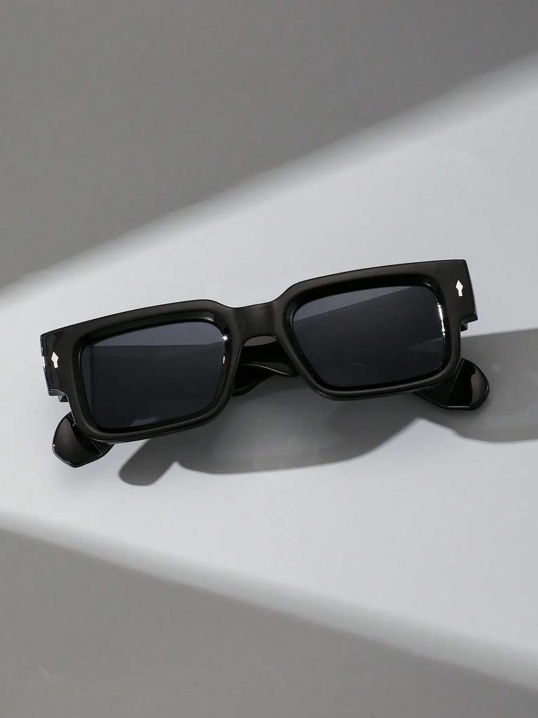 1PC Plastic Geometric Frame Fashion Decorative Glasses DailyTravel Driving