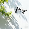 Iron Dragonfly Metal Wall Art Weather Resistant Garden Fence Patio Decor