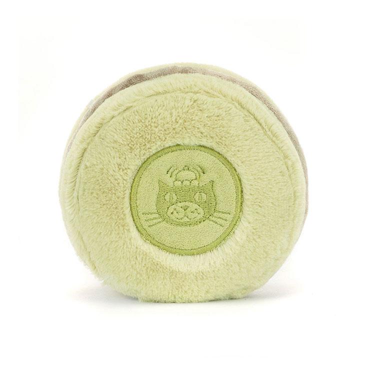 Jellycat Gourmet Amuseables Green Macaron Doll Plush Figure Sitting 10cm Tall
