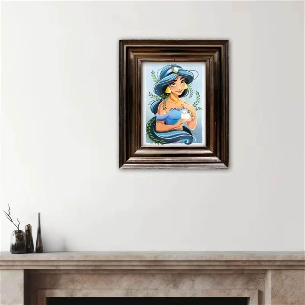 Disney Stile Acquerello Collezione Principesse Pittura Diamante 5D Piena di Diamanti Pittura Diamante Fatta a Mano DIY Kit Pittura Decorativa Fresca
