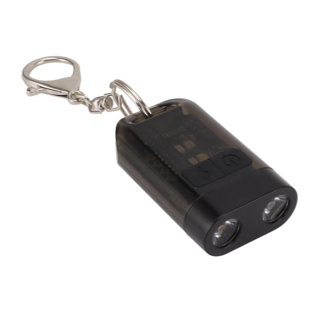 Outdoor Mini Strong Light Flashlight Ultra Light Portable Rechargeable Key Light Small Keychain