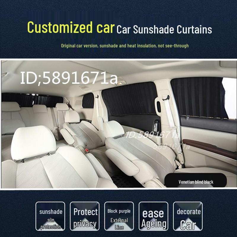 Nissan Livina Aluminum Alloy Double Track Car Sunshade for Side Windows