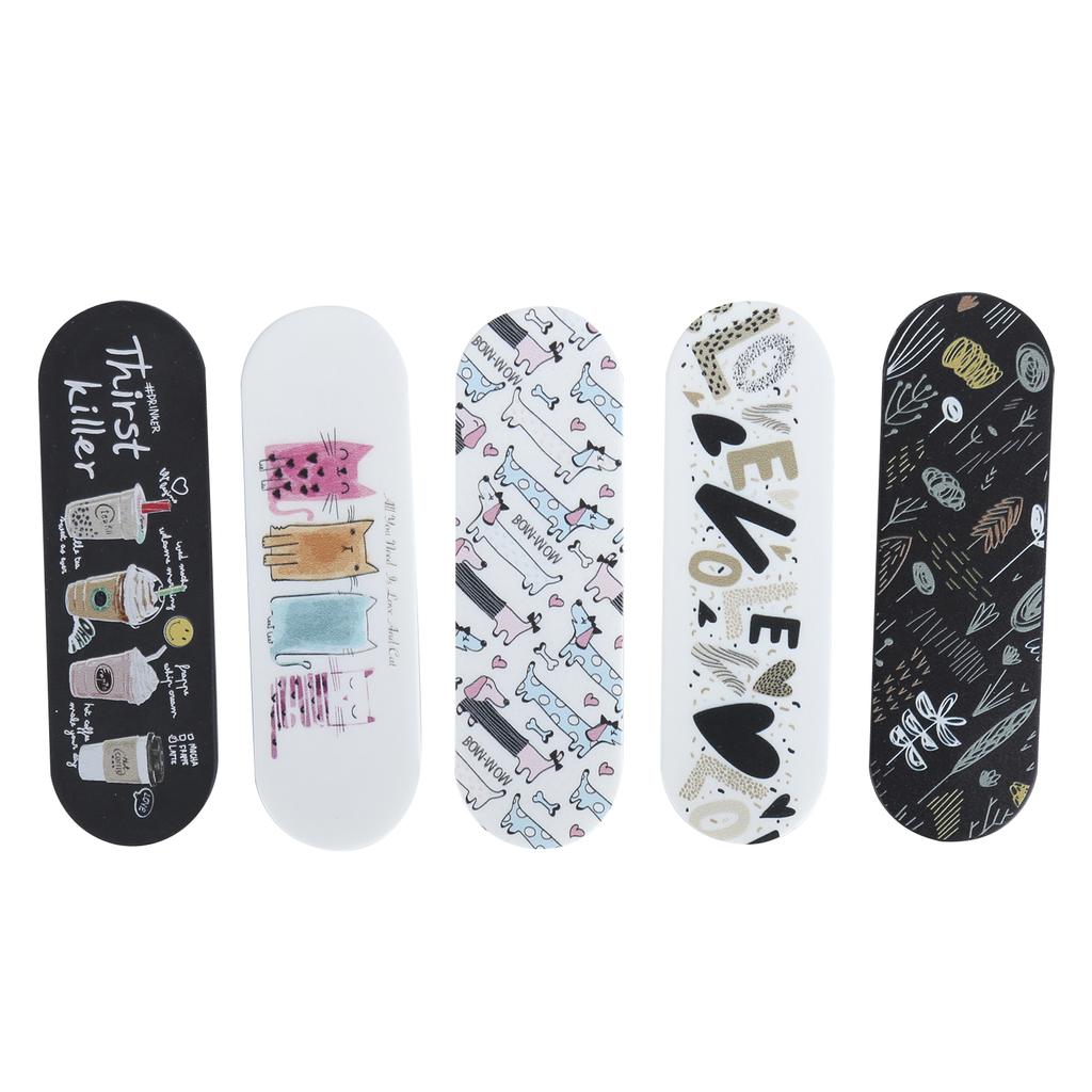 5Pcs MOMO STICK Smart Phone Adjustable Stand Finger Strap Reusable Stick Gel Pad Holder