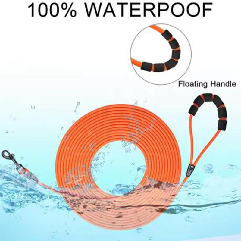 Waterproof Dog Leash with Anti-Winding Design - Explosion-Proof Training Lead for Beach Yard Play & Flushing Control for Hunting & Outdoor Play