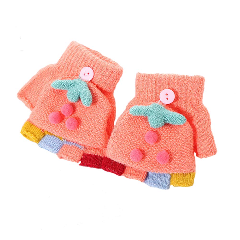 Knit for Boys and with Mitten Fingerless and Warm and Cute for Baby Perfect for Playing In the and Kindergarten [eipatu] Kids' Gloves, Girls, Covers,