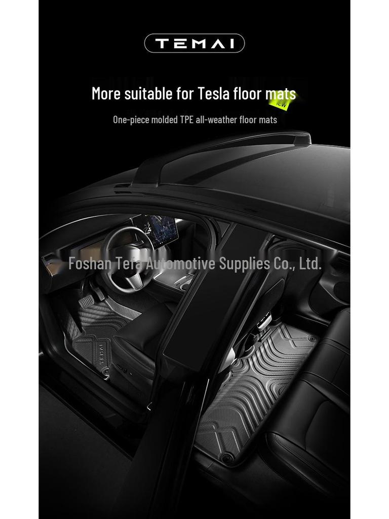 Tesla Model 3/Y TPE Full Surround Floor Mats - Car Foot Pads and Modification Accessories