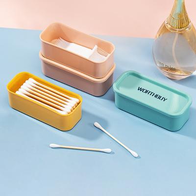 Portable Travel Box Cotton Swab Holder Case Detal Floss Jewelry Organizer Container Dust-Proof Jewelry Accessories Box