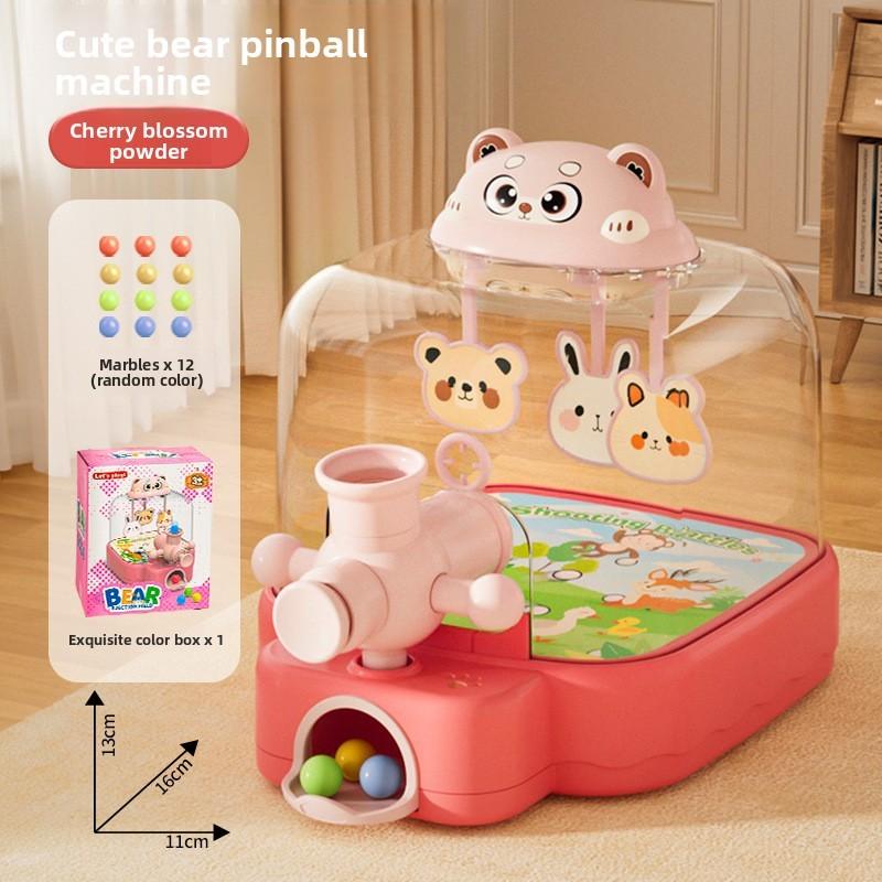 Bear Marble Machine Toy With Pressing Shooting Fun For Kids Indoor Play And Educational Development