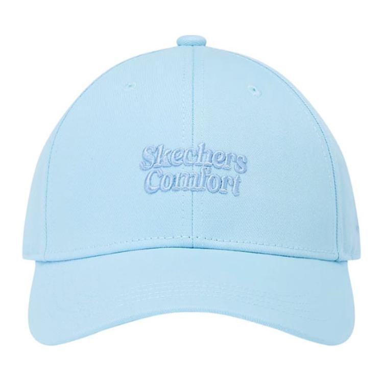 Skechers Solid Color Brand Letter Embroidery Decoration - Baseball Cap Unisex caps Ice-Blue L125U069-03ZS M
