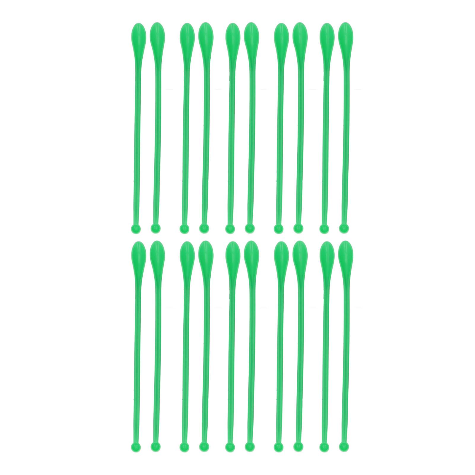 

20 шт. Двусторонние мерные ложки Мини-пластиковые ложки для взятия проб для лаборатории