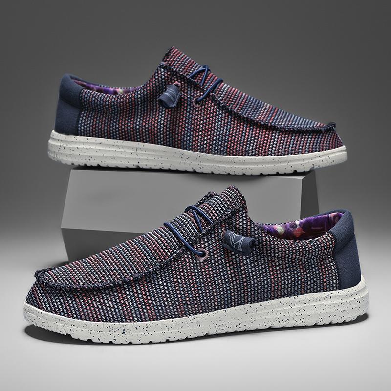 

Мужские 2026 Новые кроссовки для отдыха Весна Лето Дышащие Легкие Уличные парусиновые туфли Большого размера Мужская обувь Лоферы для ходьбы 47 фиолетовый