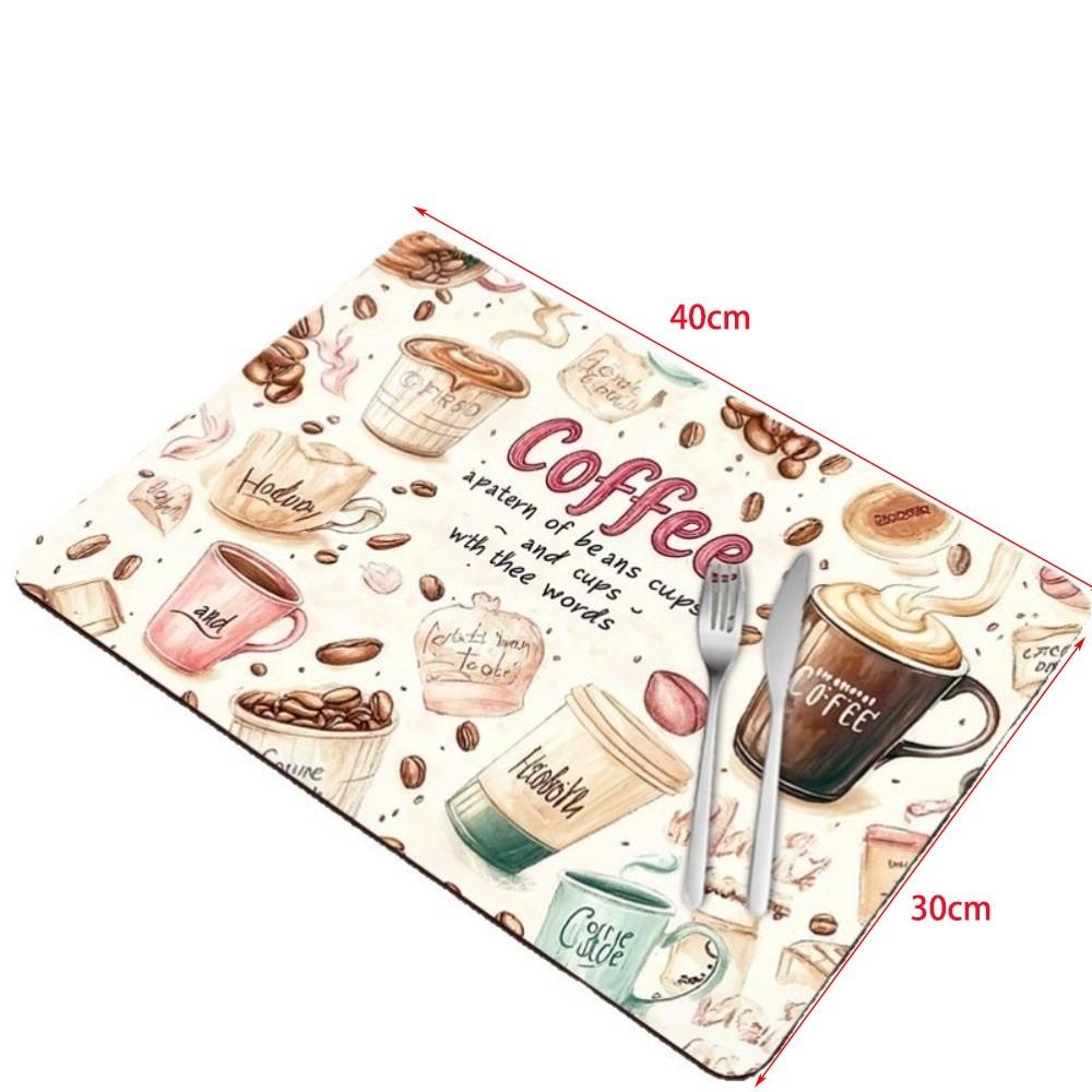 Waterproof Coffee Machine Mat Quick Dry Dish Drying Mats Placemat Kitchen Coffee Table Counters