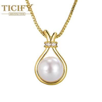 Perlenkette Halskette Leichte Luxus Tonkette Geschenk