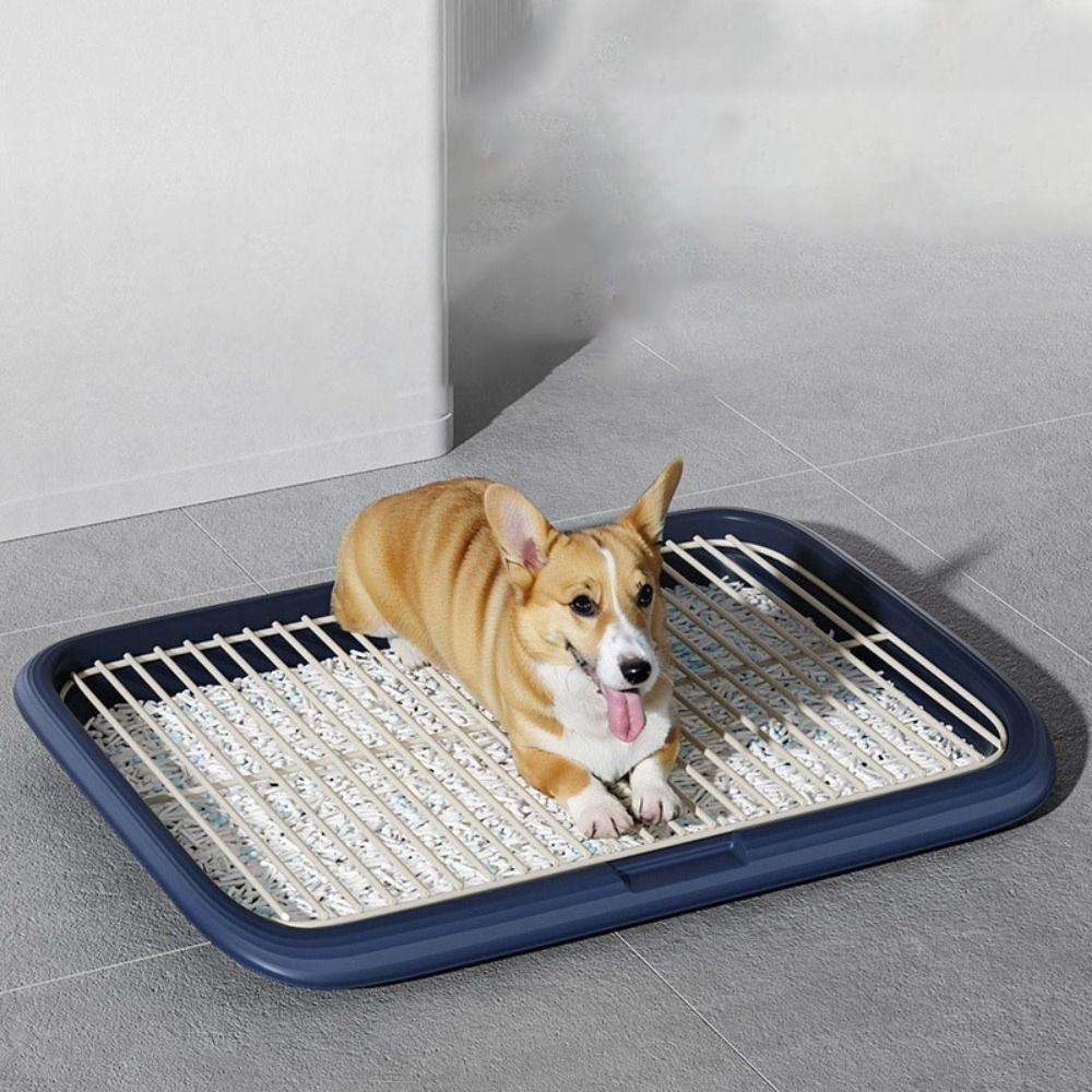 Anti Leakage Dog Potty Tray Detachable Dog Litter Box Dog Indoor Tray Toilet  Medium and Large Dogs