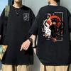 Japanese Anime Printed T-shirt Summer Men Women 100 Cotton Short Sleeve Harajuku Hip Hop Tshirt Y2k Top Oversized Tee Streetwear