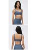Denim Style Yoga Bra Nude Feel, Anti-Sagging, Shock Absorption, Side Boob Reduction, Running Sports Bra D26063
