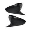 1 Pair Black Carbon Fiber Style OX Horn Side Rearview Mirror Cover Trim Fit for Kia Stinger 2018      New
