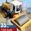 Double E 1/20 E522 Big Rc Truck Tractor Road Roller 2.4G Remote Control Car Single Vibrate Engineer Vehicle Model Kids Toys Boys