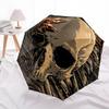 1pc Skull Leaves Fashionable Automatic Opening/Closing Folding Umbrella with 8 Bones, Windproof Portable, Daily Use82