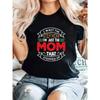 Women's Funny Step Mom T-Shirt I'm Not The Step Mom I'm Just The Mom That Stepped Up Slogan Crew Neck Short Sleeve Casual Gym Family Gift