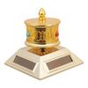 No Battery Solar Car Accessory Quiet Rotating Buddhist Prayer Wheel Dashboard Decoration Spiritual Tool Easy Installs
