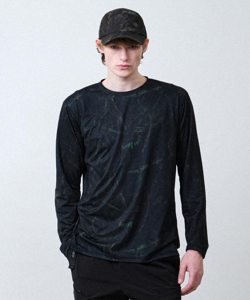 HELEMENT Edge Pocket Long Sleeve T-Shirt (Leaf Camo)