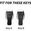 Kolfiberplast Bilnyckelfodral Skydd för Mercedes Benz A B C E G-klass C200 C300 E350 W205 E260L GLK A45 AMG BGA Tillbehör
