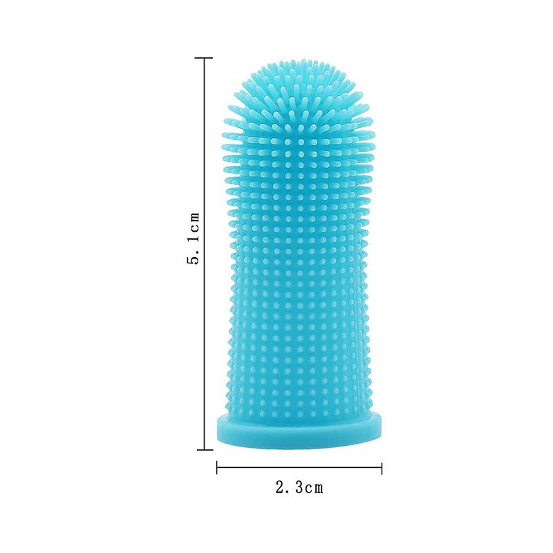 Pet Finger Toothbrush 1PC Bedding Cat and Dog Oral Cleaning Toothbrush Anti-tartar Pet Supplies Soft Teeth Silicone