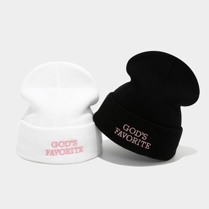 Outdoor Sport Mode Strickmütze Damen Street Fashion Spice Girl Alphabet Wollmütze Paar Trendmütze Kaltmütze Herren