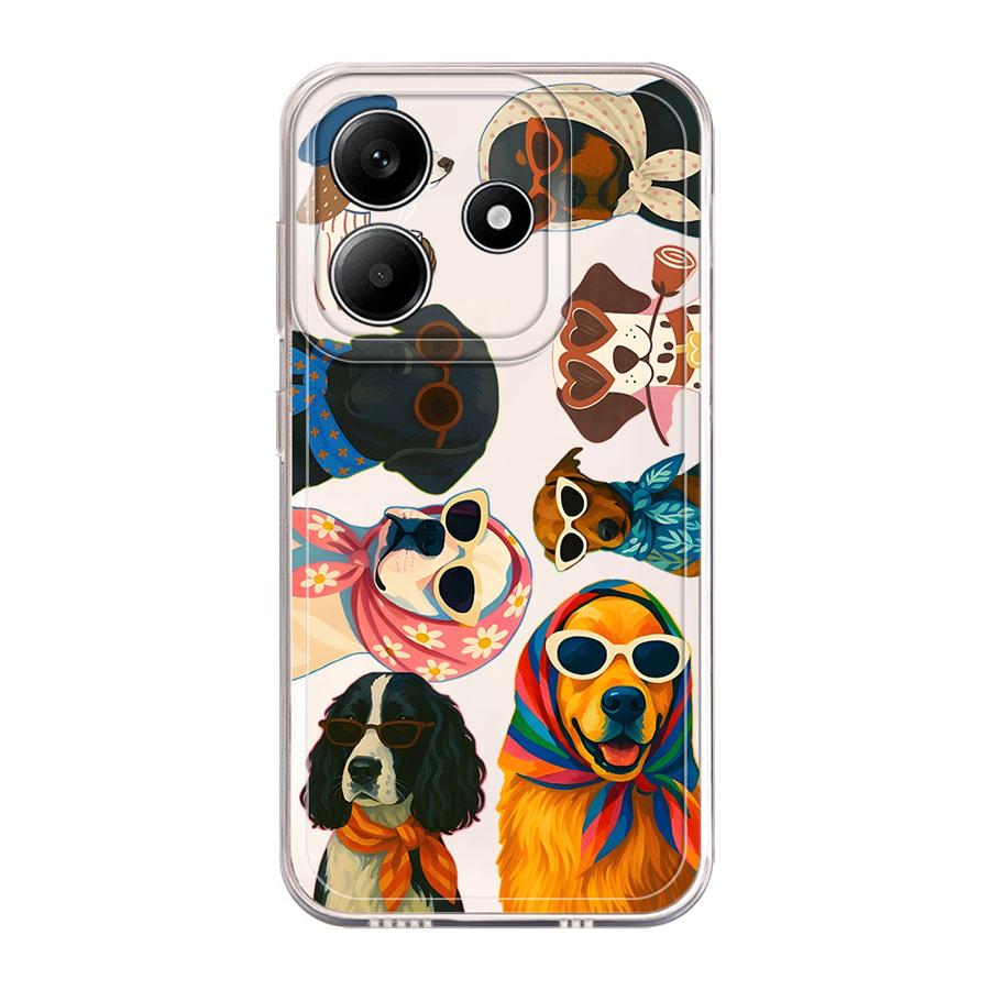 Cartoon Dog Case for Xiaomi Redmi Note 14 Pro Plus 12S 13C A4 9 10 11 12 Note 13 10S 14C 11S Soft Phone Cover