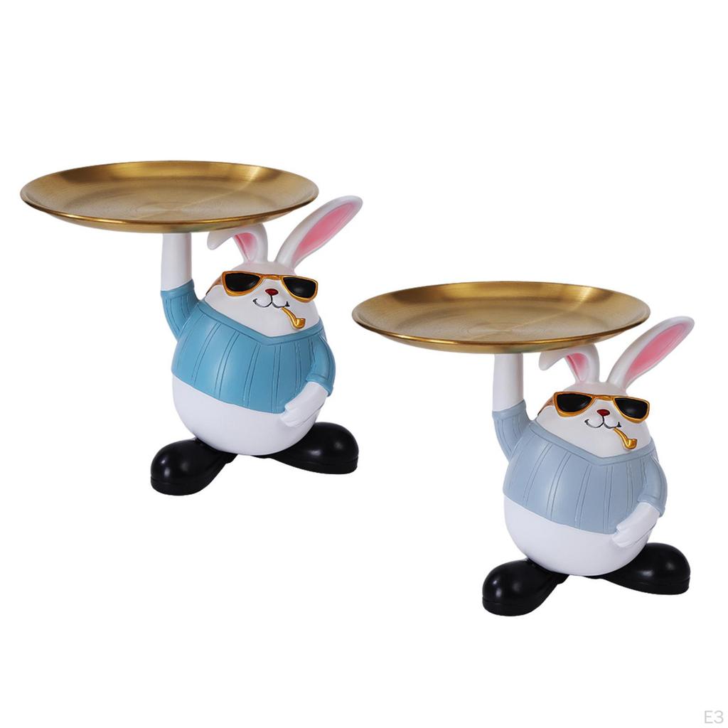 Storage Tray, Statue Earrings Holder for Easter Party Bedroom Decor