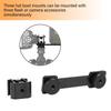 Triple Headed Hot Shoe Stand Camera Mount Bracket Metal Holder for Creative Photography Lighting Live Broadcasting