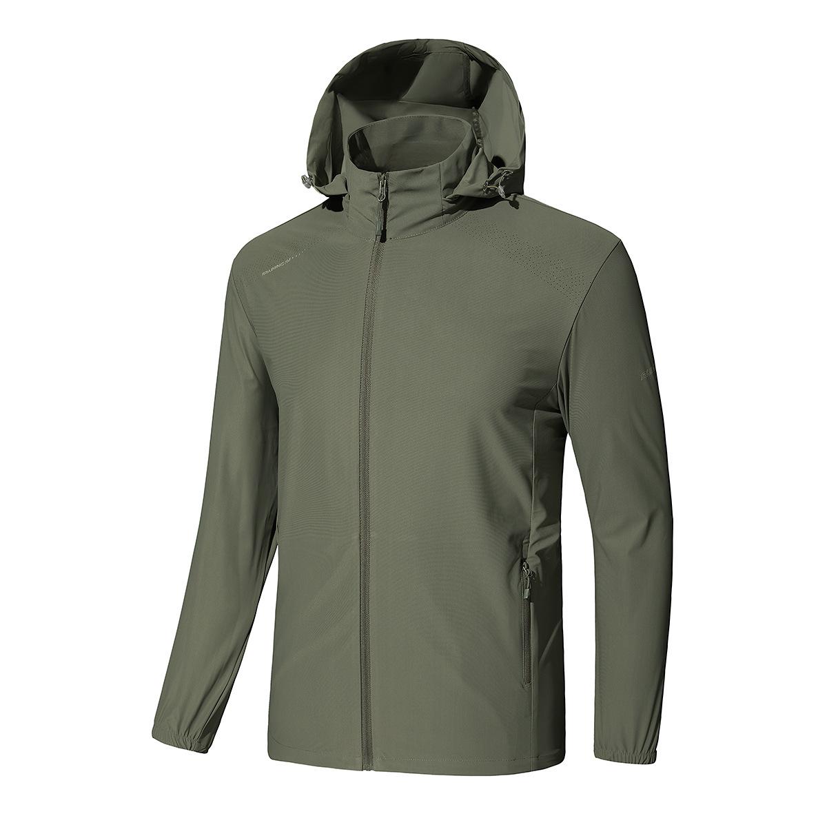 

Мужская легкая летняя куртка с капюшоном из ледяного шелка для защиты от солнца и насекомых, для рыбалки, путешествий, походов на открытом воздухе и велоспорта 2XL