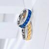 Anti Stress Stainless Steel Ring For Men Gear Chain Rotating Anxiety Relief Spinning Fidget Rings Punk Jewelry Size 6-13