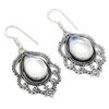 Milky Opal Gemstone 925 Silver Jewelry Earring 1.85 "