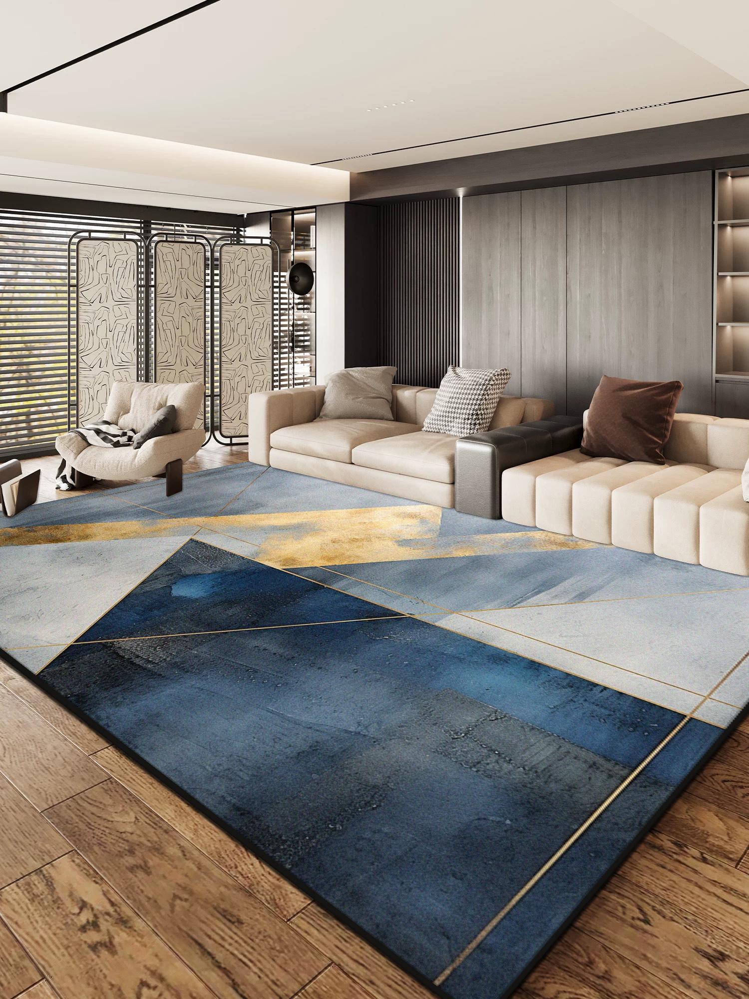 Zwart Grijs Geometrisch Design Woonkamer Tapijt Decoratie Huis Sofa Lounge Antislip Grote Kleden Slaapkamer Zachte Vloermat Wasbaar 60*90cm