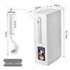 Japanese-Style Bathroom Trash Can & Toilet Brush Set: Compact, Narrow Design with Lid.