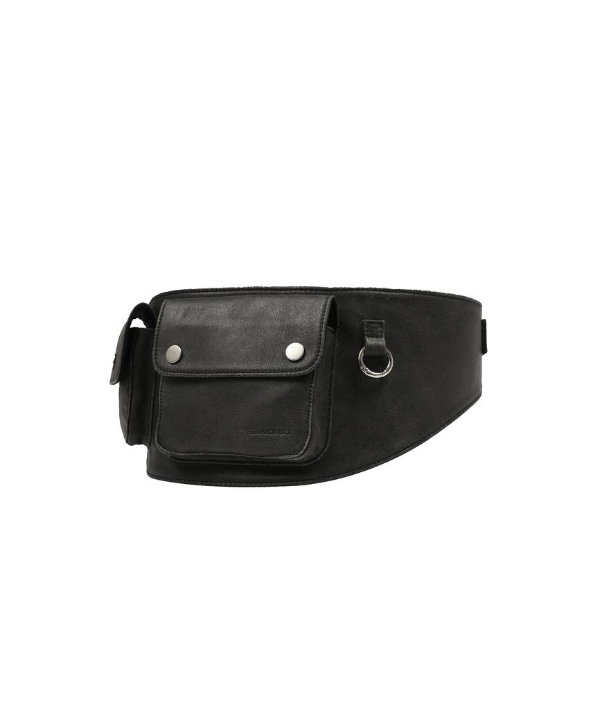 Saendeulig Vintage Washed Belt Bag_Charcoal