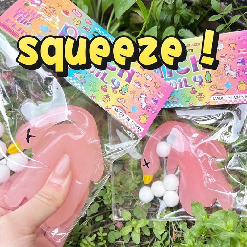 Large Light Changing Strawberry Squeeze Toy Creative Stress Relief Decompression Toy