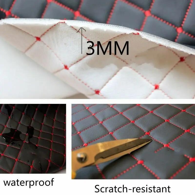 100X140Cm Thick Pu Leather Fabric for Upholstery Car Interior Material Car Foot Pad Embroidered Sponge Quilted Sewing Bag Sofa
