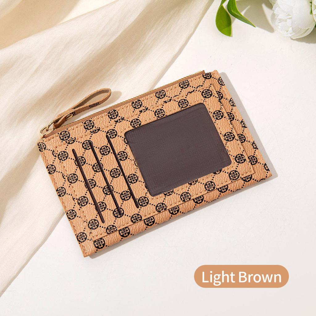 New Women's Short Wallet, Fashionable Contrasting Colors, Ultra-thin Student Small Card Bag, Zipper Change Bag.