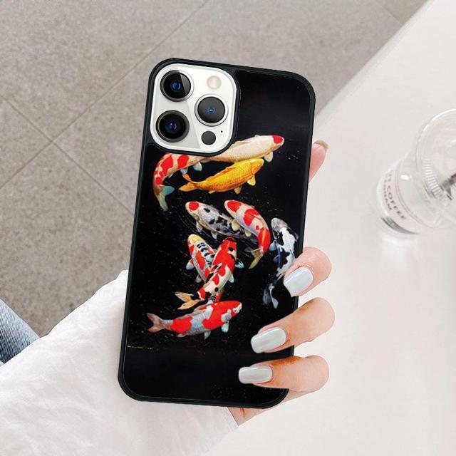KOI CARP FISH Phone Case Cover For iPhone 17 Air 15 16e 14 13 12 Pro Max 11 Pro Max Plus Coque Shell