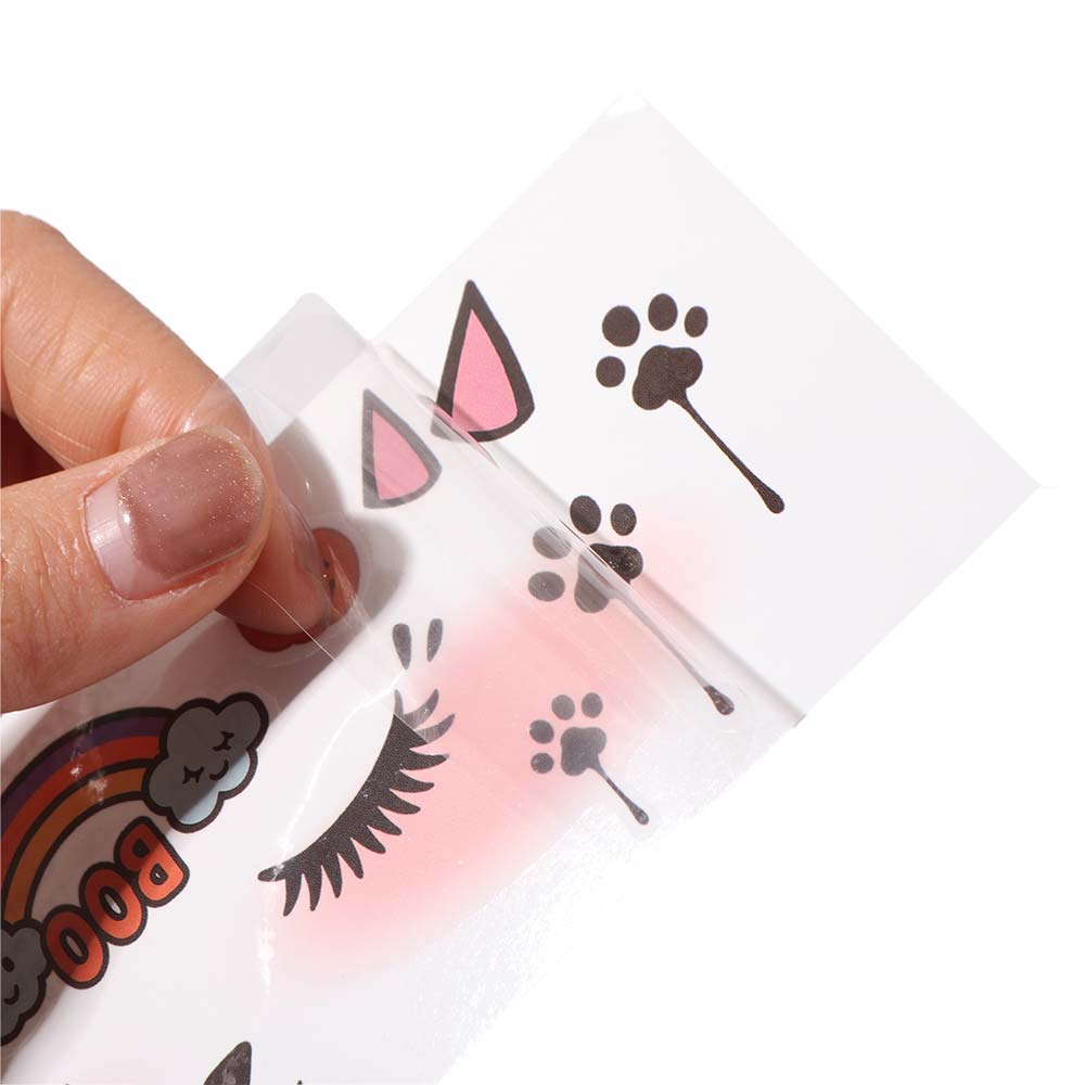 Waterproof Halloween Face Tattoo Portable Bat Face Stickers  Enhance Atmosphere