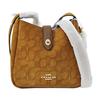 [Pre-Owned] Hadley 20 Letter Logo Adjustable Shoulder Strap Iconic Suede And Smooth Leather Crossbody Bag Mini - Very Good #1W6X459