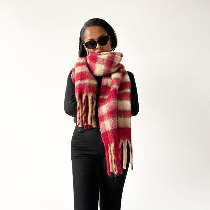 

Four Seasons Available New Women S Versatile Haircoat Imitation Cashmere Scarf Warm Medium Scarf Shawl 40*210cm