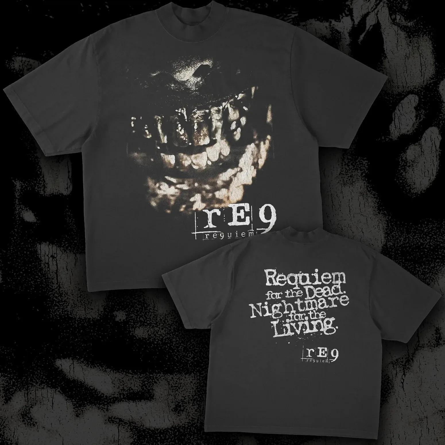 

Retro Resident Evil Theme Tees Streetwear Hip Hop Resident Evil T-shirts Men Women Oversized 90s Leon Kennedy T-shirts Unisex Clothing XXXL зелений